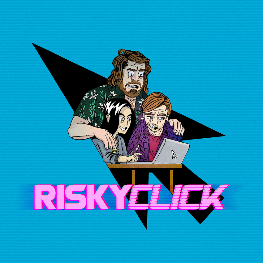 'Risky Click' podcast cover art, commission