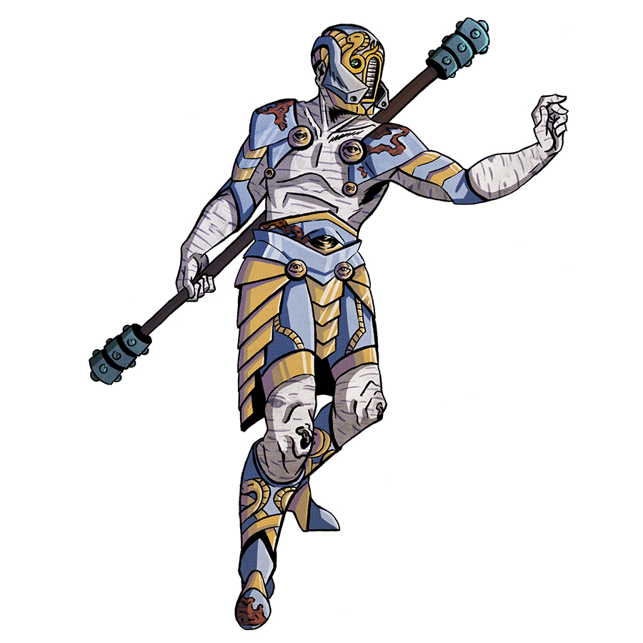 Monad-1, Warforged Monk Tabletop Character Commissions